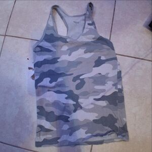 Old Navy Gray Fitted Top